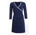 Blue Wrap Dress made of organic cotton | billbillundbill