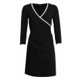 Black Wrap Dress made of organic cotton | billbillundbill