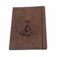Eco Notebook Adventure Logbook - walnut veneer book cover