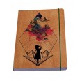 Eco Notebook »Girl‘s Galaxy« cehrry wood veneer cover