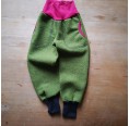 Kids Wool Broadcloth Trousers olive-berry Ulalü