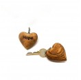 Olive Wood Heart Keyfob inspiring Stroke HOPE » D.O.M.