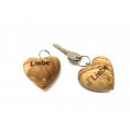 Olive Wood Heart Keyfob inspiring Stroke LOVE » D.O.M.