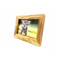 Olive Wood Picture Frame with removable heart » D.O.M
