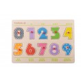 EverEarth “Number Peg Puzzle” - Eco toy of FSC® wood