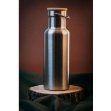 Bamboo Stainless Steel Drinking Bottle 0.5 L