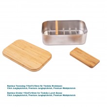 Bamboo Divider 110x47x10mm for Lunch Boxes Cameleon Pack Tindobo