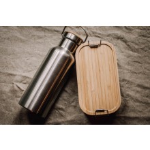 Lunch Box Set Jungle Snack – Bamboo Stainless Steel Lunch Box Small & Drinking Bottle