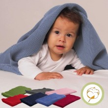 Organic Cotton Swaddle Blanket 80x95cm – various colours
