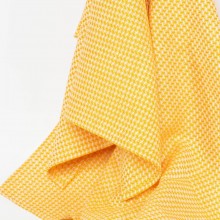 Guest Towels DIAMOND Organic Linen Set of 3 Yellow