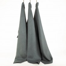 Linen Plain Tea Towel Set of 3 Anthracite