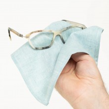 Eyeglasses Cleaning Cloths Organic Linen – Mint Green, 1 piece