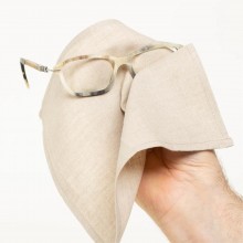 Eyeglasses Cleaning Cloths Organic Linen – Nature, 1 piece
