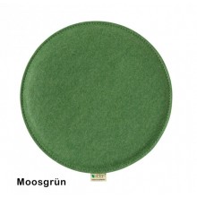 Vegan Felt Seat Cushion 'Round' Ø 40 cm Violan® Moss Green