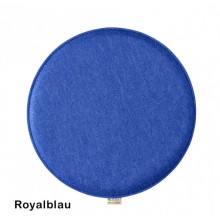 Vegan Felt Seat Cushion 'Round' Ø 40 cm Violan® Royal Blue