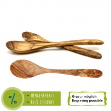 Olive Wood Deep Tablespoons – Engraving possible & Bulk Discount
