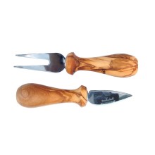 Cheese Cutlery of Olive Wood, 2-pieces