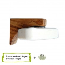 Magnetic Soap Holder PONTE made of Olive Wood incl. Metal Plates