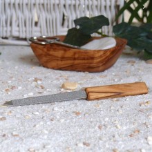 Nail File with Handle made of Olive Wood