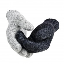 Alpaca Reversible Gloves Starlight 100% Baby Alpaca, Women & Men, Unisex full-fingered Gloves