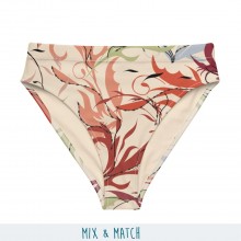 Floral Print Recycled high-waisted Bikini Bottoms