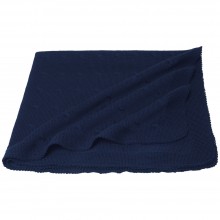 Swaddle Blanket Twist, Certified Eco Wool, Navy