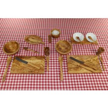 Breakfast Set GRANDE of Olive Wood for 2 Persons