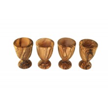Egg Cup CLASSIC made of Olive Wood – 4 pieces