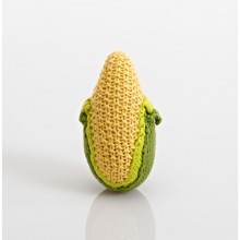 Pebble Vegetable Rattle – Corn made of Cotton