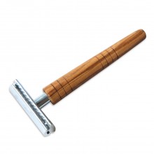 Reusable Safety Razor CLASSIC with Olive Wood Handle & replaceable Blade – Makalu