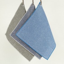Plastic-free Cleaning Cloth Rag Bundle half-linen Waffle Pique, Set of 3 colourful mixed No. 10