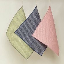 Plastic-free Cleaning Cloth Rag Bundle half-linen Waffle Pique, Set of 3 colourful mixed No. 2