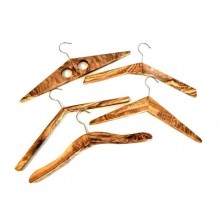 Olive Wood Clothes Hanger, various Designs