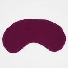 Organic Eye Pillow LAVENDER with Organic Cotton Ticking Fill Linseed & Lavender – Aubergine