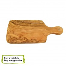 Kids Breakfast Board SID of Olive Wood with Handle & Engraving possible