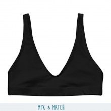 Mix & Match Recycled padded Bikini Top plain-coloured