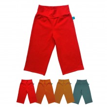 Kids Capri Pants Plain Coloured Organic Cotton Jersey
