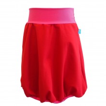 Think Pink Bubble Skirt Red/Pink, Organic Cotton Jersey