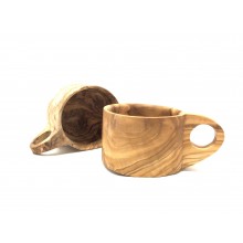 Olive Wood Cup, 100 ml, engraving possible