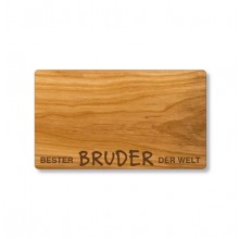 Cutting Board made of Cherry Wood, German engraving Best Brother in the World