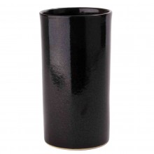 Stoneware Ceramic Cylinder Vases Catharina by Blumenfisch – Black