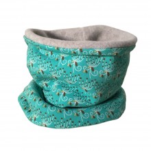 Bingabonga Winter Eco Tube Scarf patterned Polly in Mint Green