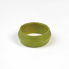 Bangle ART handmade from recycled cotton paper – Green
