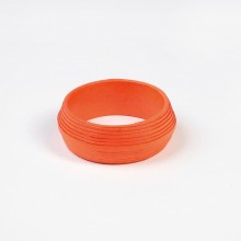 Bangle ART handmade from recycled cotton paper – Orange