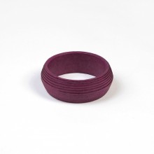 Bangle ART handmade from recycled cotton paper – Plum