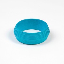 Bangle ART handmade from recycled cotton paper – Turquoise