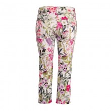 5-Pocket Organic Capri Trousers in Floral Design