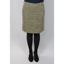 bloomers Organic Cotton Corduroy Skirt in Five-Pocket-Design, beige