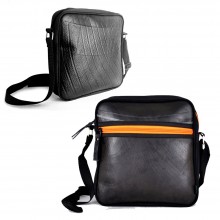 Dawa Mini Messenger Bag, upcycled vegan leather shoulder bag, Ecowings