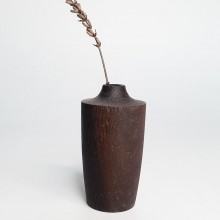 Vase Oak Wood dark stain - Artefact #3